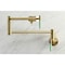 Kingston Brass KS4107CKL Wall Mount Pot Filler Faucet, Brushed Brass KS4107CKL - alternate 6